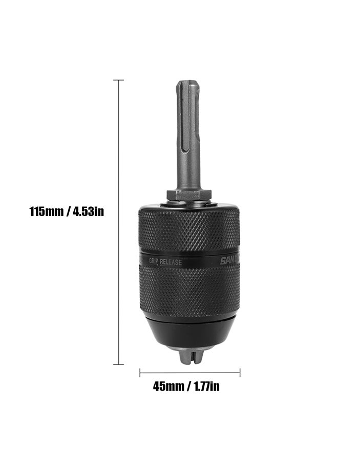 Drill Chuck Keyless Adapter Converter Black - Image 2