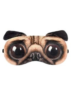 Generic 3D Dog Shar Pei Blindfold Sleeping Eye Mask Brown/Black  - Image 1