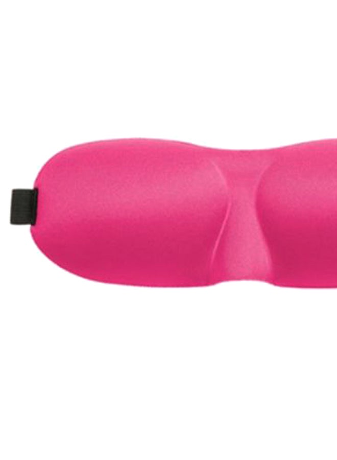 3D Contoured Blindfold Sleeping Eye Mask Pink/Black - Image 2