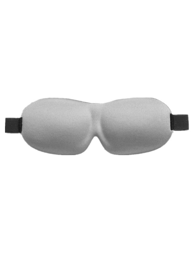 Portable Travel Blindfold Sleeping Eye Mask Grey/Black  - Image 1