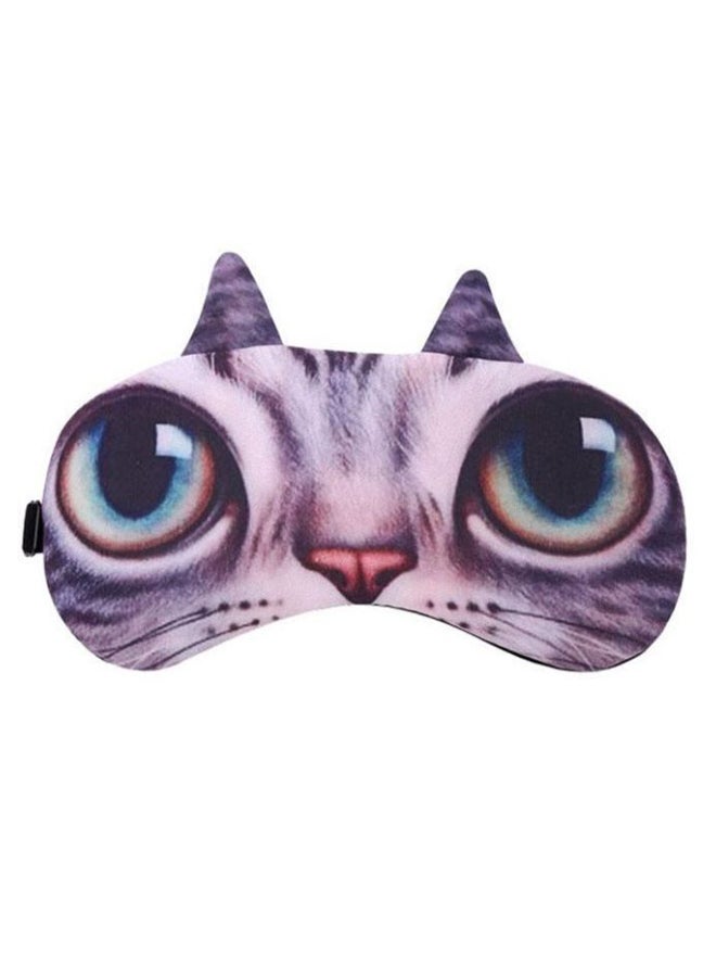 Cute Cat Blindfold Sleeping Eye Mask Multicolour  - Image 1