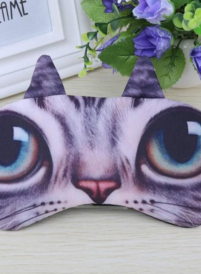 Cute Cat Blindfold Sleeping Eye Mask Multicolour  - Image 3