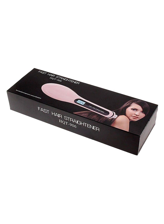 Fast Hair - Digital Hair Straightening Brush Silver/Rose Gold - Image 1