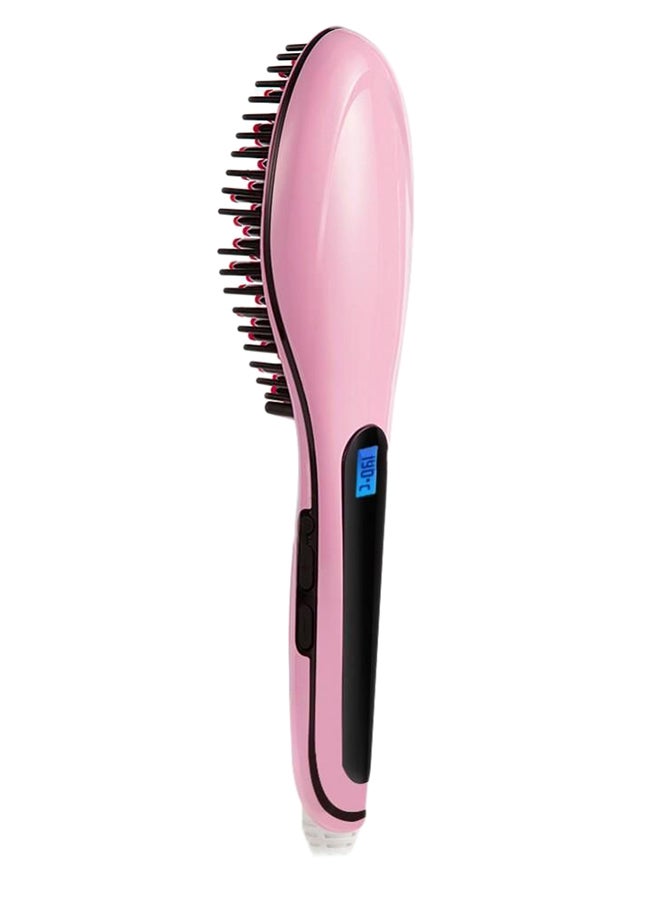 Fast Hair - Digital Hair Straightening Brush Silver/Rose Gold - Image 1