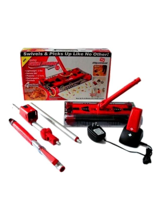Rechargeable Cordless Sweeper Red/Black 30x5x50cm