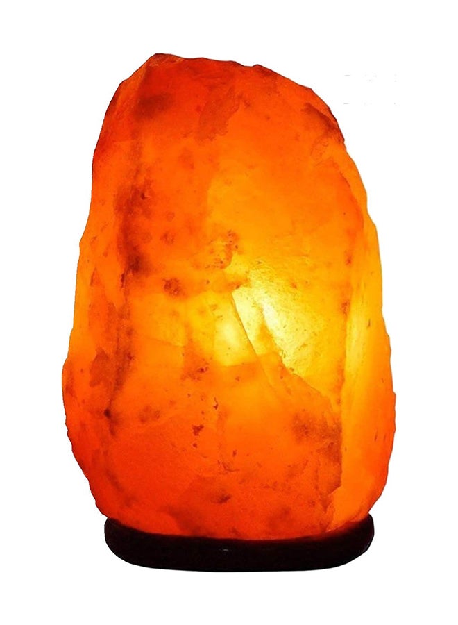 مصباح من ملح الهيمالايا الصخري الكريستال الطبيعي أصفر 5-6بوصة - Image 1