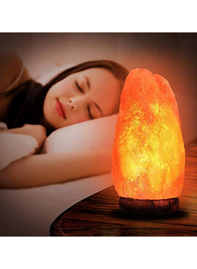 مصباح من ملح الهيمالايا الصخري الكريستال الطبيعي أصفر 5-6بوصة - Image 4