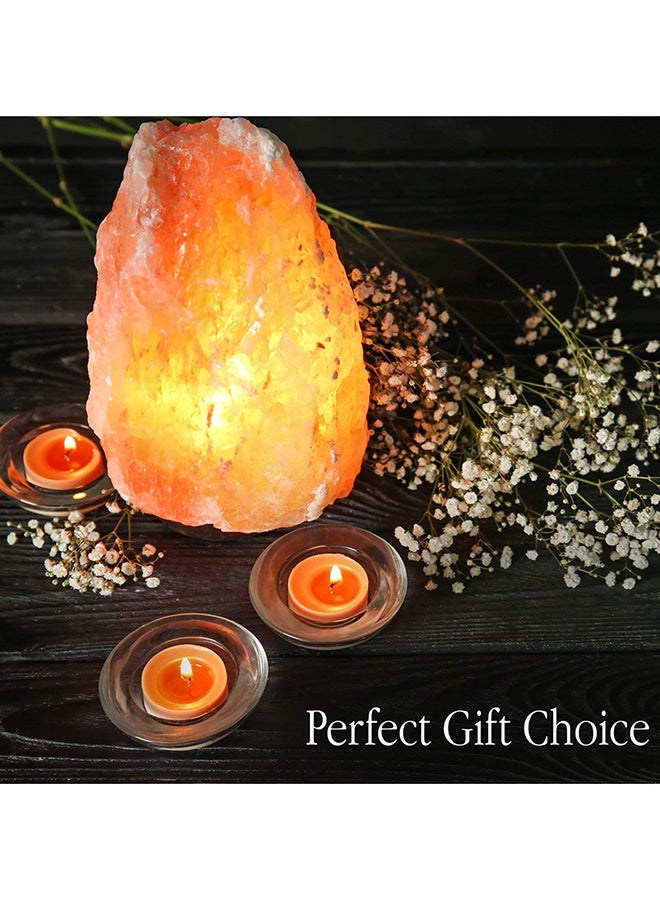 مصباح من ملح الهيمالايا الصخري الكريستال الطبيعي أصفر 5-6بوصة - Image 5