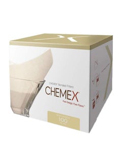 Chemex 100-Piece Classic Coffee Filters FS-100 White  - Image 1