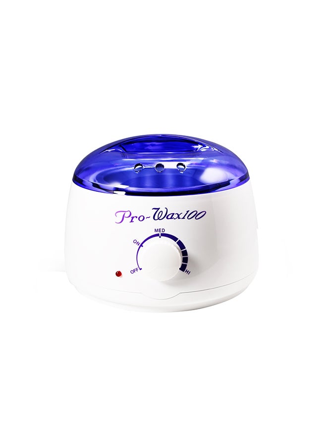 Bluezoo Hair Removal Depilatory Wax Heater Warmer Pot Blue/White 18.5 x 18.5 x 15cm - Image 1