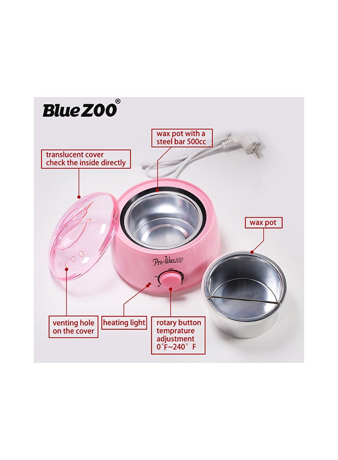 Bluezoo Hair Removal Depilatory Wax Heater Warmer Pot Pink 18.5 x 18.5 x 15cm - Image 2