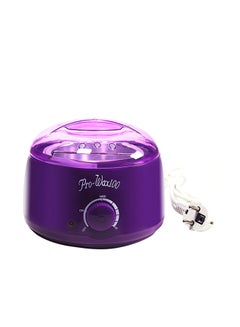 Bluezoo Hair Removal Depilatory Wax Heater Warmer Pot Purple 18.5 x 18.5 x 15cm  - Image 1