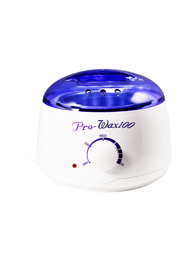 Bluezoo Hair Removal Depilatory Wax Heater Warmer Pot Blue/White 18.5 x 18.5 x 15cm - Image 1