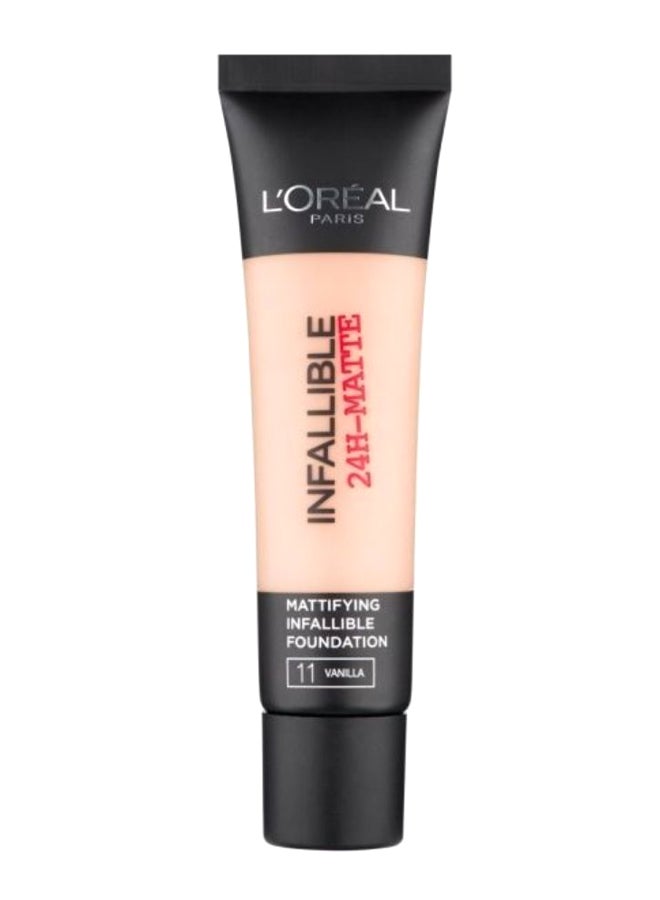 L'OREAL PARIS Infallible 24H Matte Face Foundation 11 Vanilla - Image 1