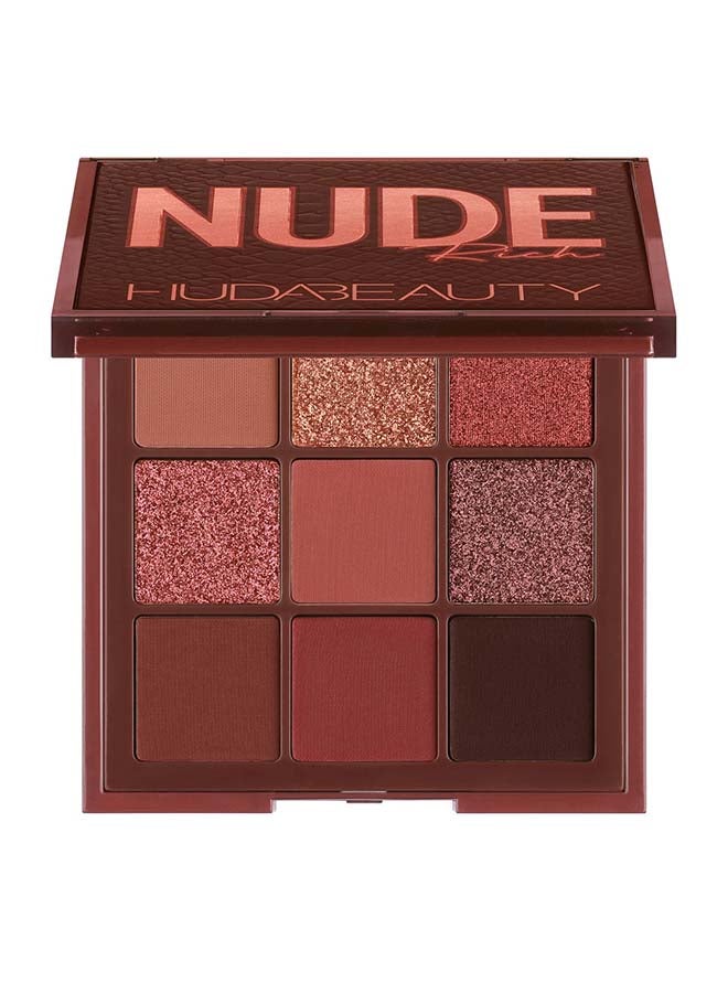 HUDA BEAUTY - 9 Shades Eyeshadow Palette Nude Rich - Image 1