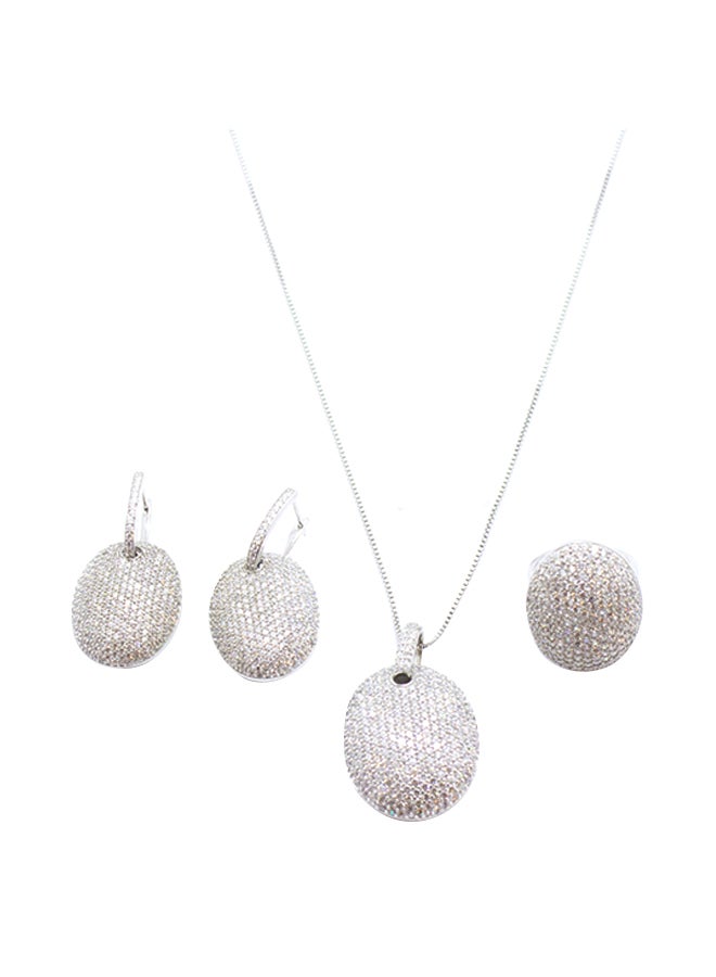 Faris Silver - 3-Piece Pure 925 Sterling Silver Jewellery Set - Image 1