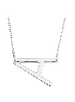 Initial A Letter Design Pendant Chain Necklace