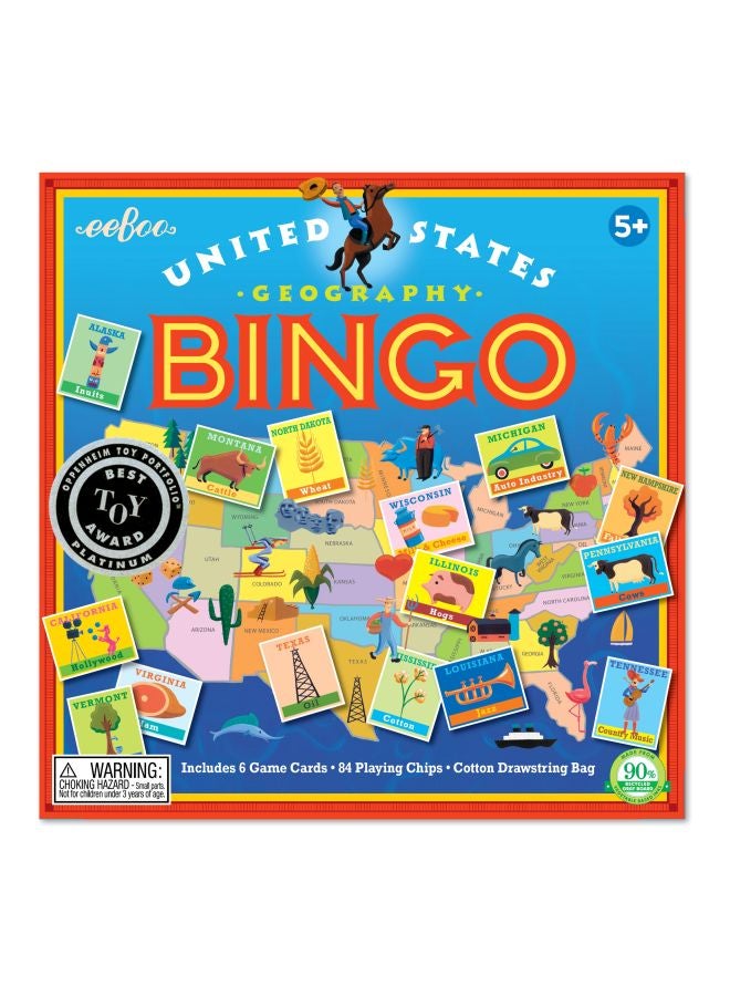 eeboo United States Bingo Board Game - Image 3