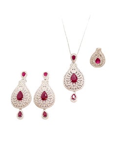 3-Piece Pure 925 Sterling Silver Jewellery Set