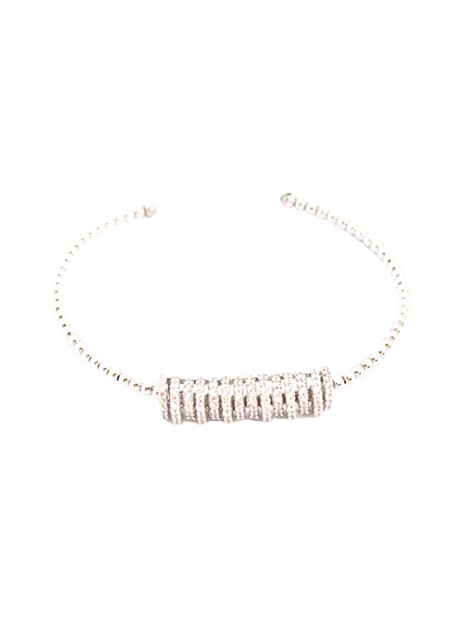 Faris Silver - Pure 925 Sterling Silver Ladylike Bangle - Image 1