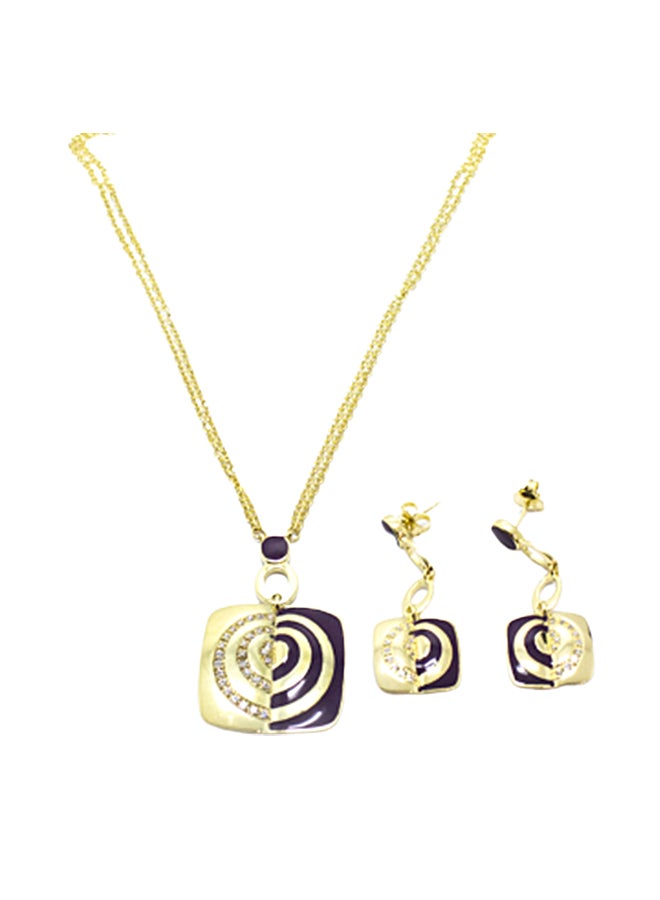 Faris Silver - 2-Piece Pure 925 Sterling Silver Earrings & Pendant Necklace Jewellery Set - Image 1