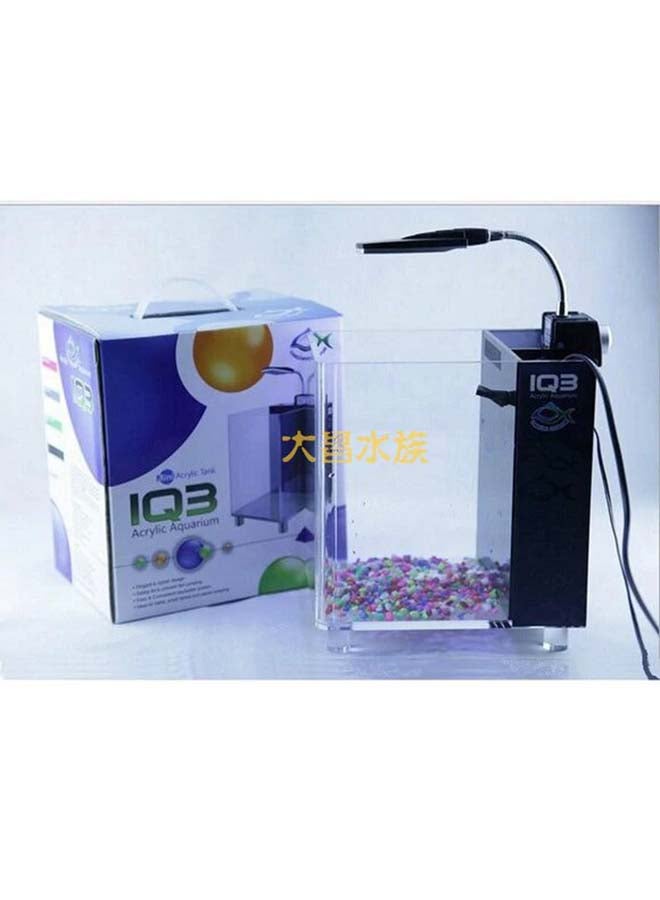 ديماكس حوض سمك من الأكريليك طراز IQ3 شفاف/أزرق 22x17x22سم - Image 3