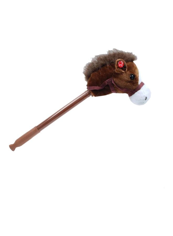 Linzy Plush - Adjustable Plush Horse Stick With Sound A-20216DB 36inch - Image 1