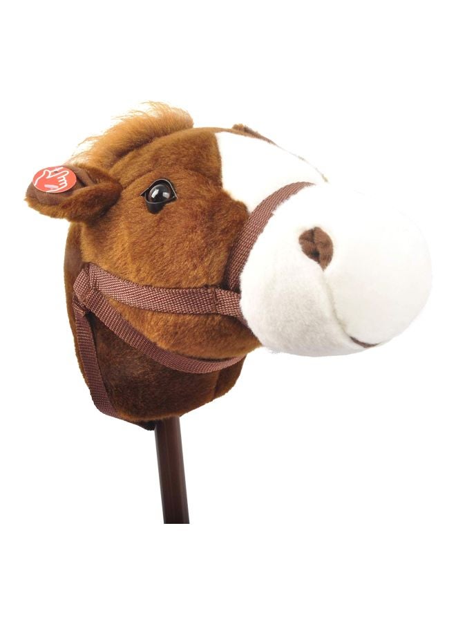 Linzy Plush - Adjustable Plush Horse Stick With Sound A-20216DB 36inch - Image 1