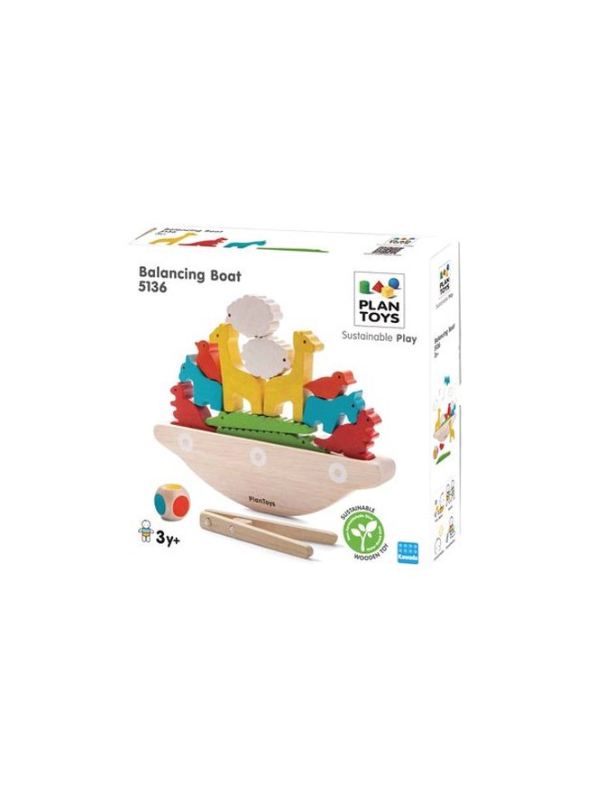 PlanToys Balancing Boat Stacking Game 513600  - Image 2