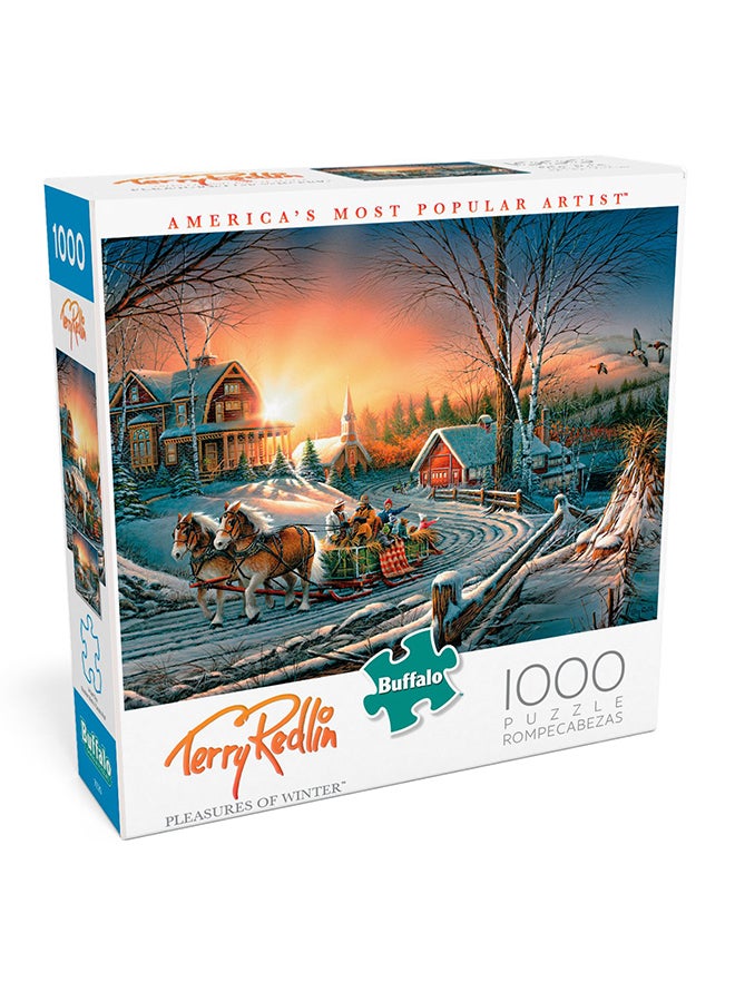 Buffalo Games The Pleasures Of Winter Jigsaw Puzzle 26.75 x 19.75inch - Image 2