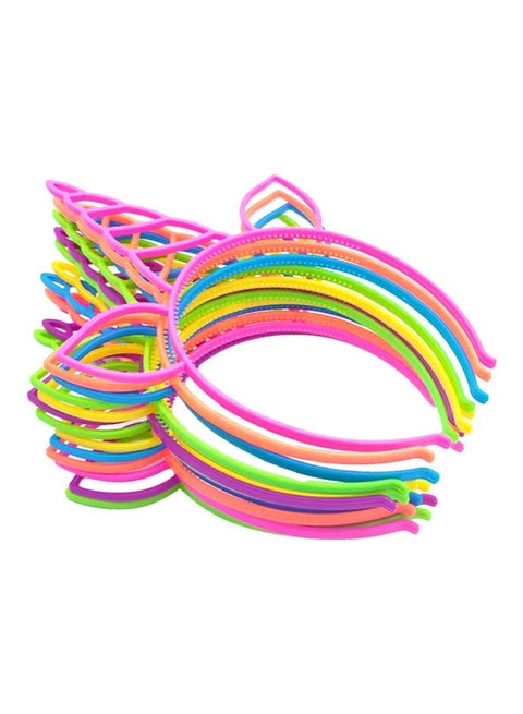 24-Piece Plastic Unicorn Headband