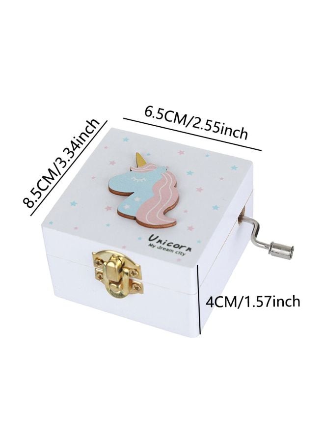 Wooden Unicorn Cranked Music Box  - Image 2