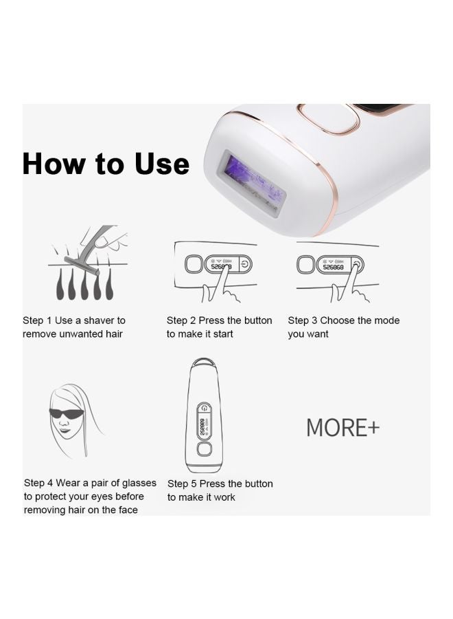 docooler 5-Level IPL Permanent Hair Removal System White/Black - Image 5