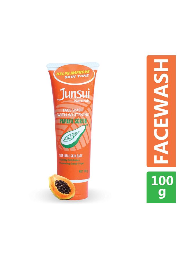 جونسوي مجموعة غسول الوجه ناتشورالز مع مقشر البابايا للتفتيح مكونة من قطعتين 100جرام - Image 3