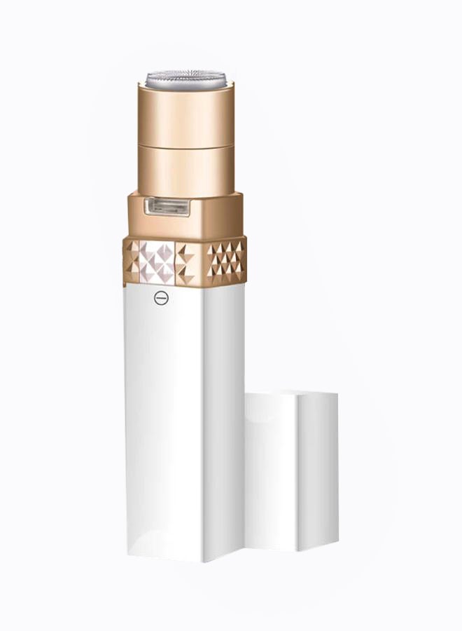 Mini Electric Hair Removal Epilator White/Gold - Image 1