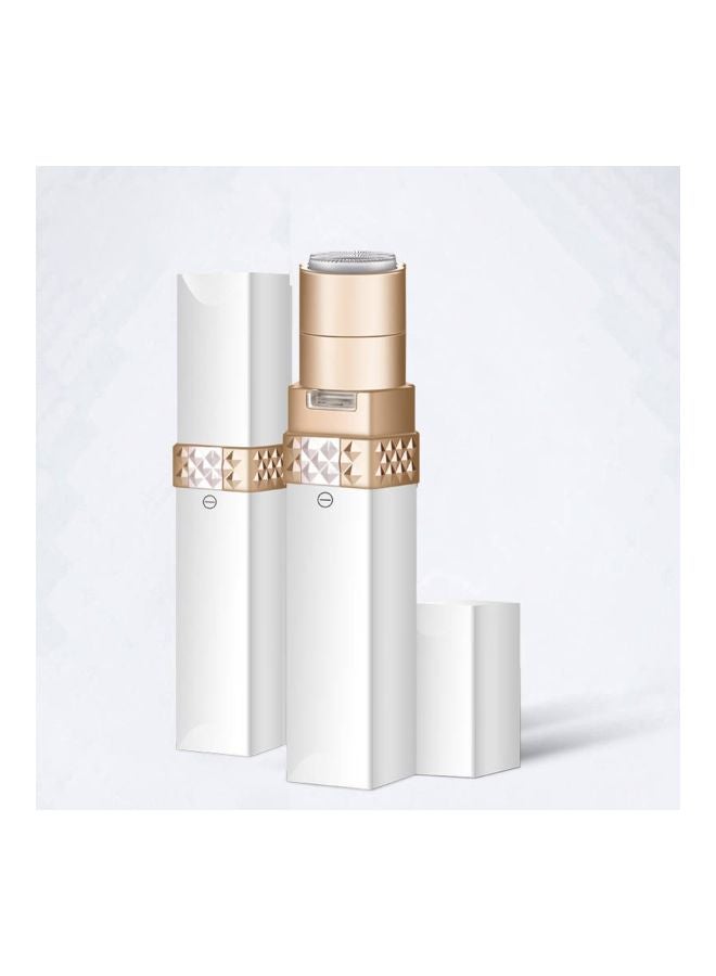 Mini Electric Hair Removal Epilator White/Gold - Image 4