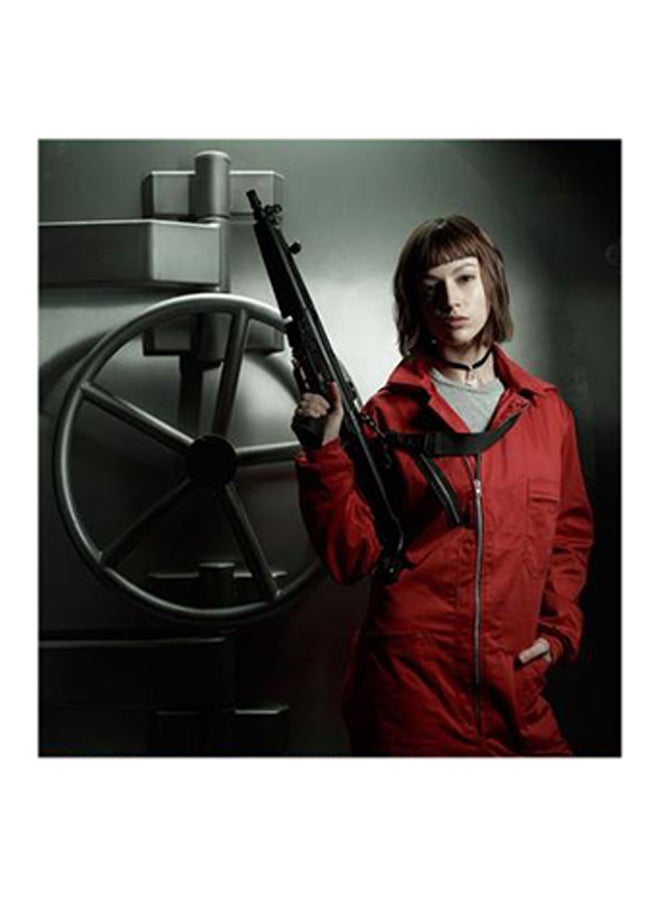 لوحة فنية من مادة MDF لصورة شخصية طوكيو من مسلسل La Casa De Papel متعدد الألوان