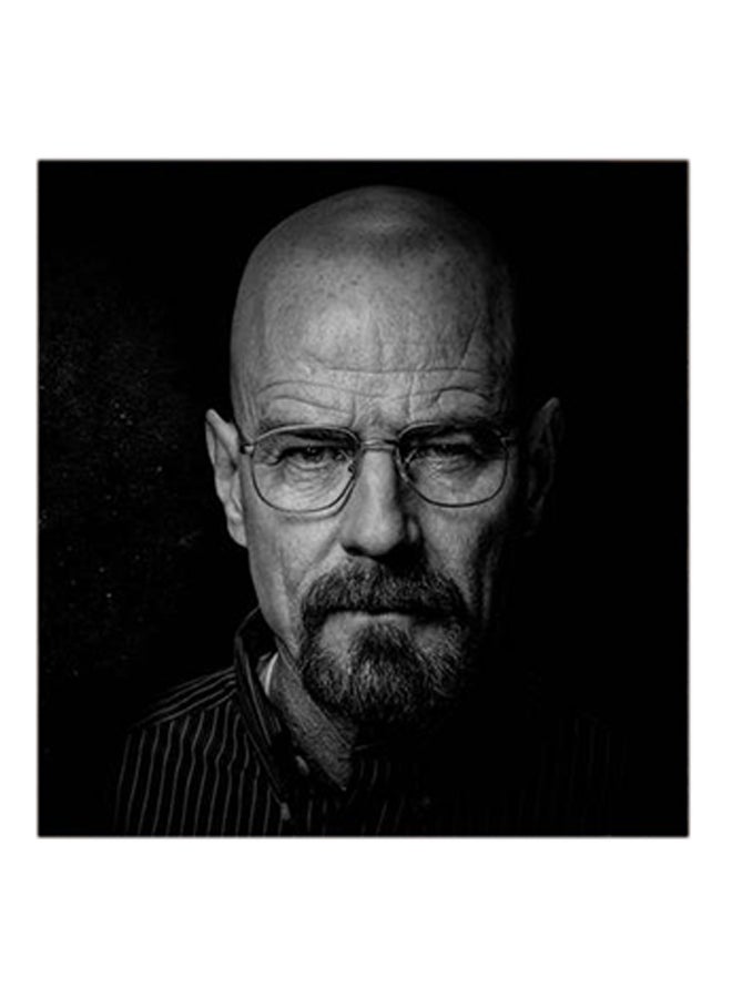 Heisenberg Breaking Bad MDF Wall Art Grey/Black 30x30cm - v1579121446/N33774472A_1