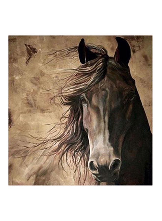 Brown Horse Abstract MDF Wall Art Multicolour