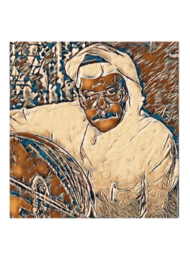 لوحة فنية لديكور الحائط من الخشب الليفي متوسط الكثافة بصورة طلال مداح متعدد الألوان 30x30Ø³Ù†ØªÙŠÙ…ØªØ±