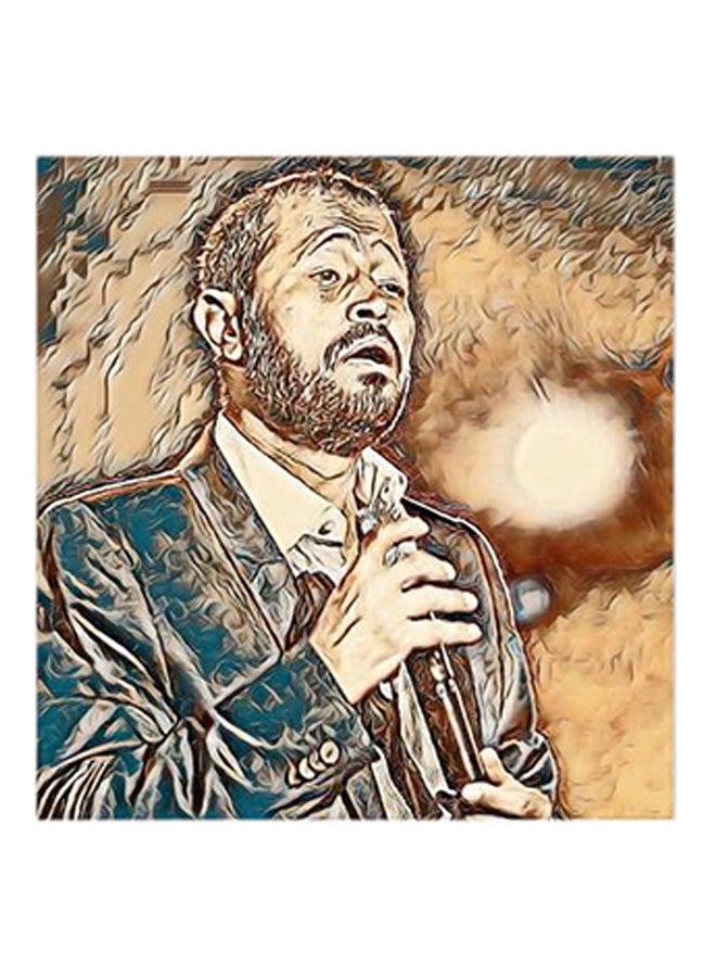 لوحة فنية للفنان جورج وسوف مصنوعة من خشب MDF متعدد الألوان