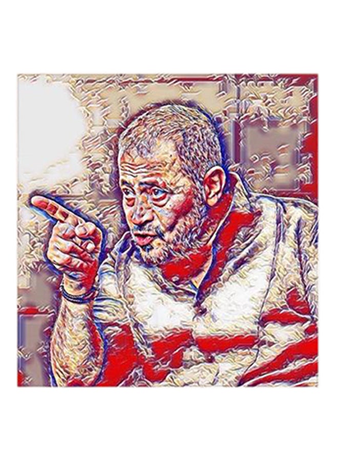 لوحة فنية للفنان جورج وسوف مصنوعة من خشب MDF متعدد الألوان