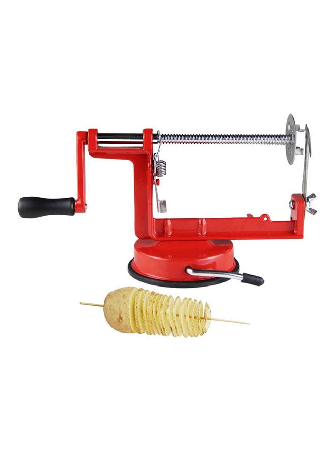 YupFun Spiral Potato Slicer Red/Silver 27x26x14centimeter  - Image 1