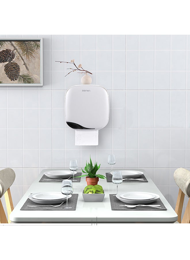 MENGNI - Wall Mounted Tissue Dispenser Grey 20.50x13.00x20.00centimeter - Image 1