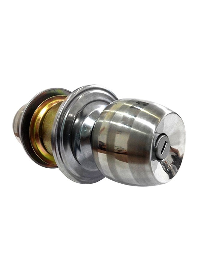 Keyless Round Ball Style Knob Set Silver 19.50x7.60x7.60cm  - Image 2