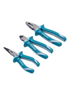 3-Piece Pliers Blue/Grey 27 x 23 x 3cm