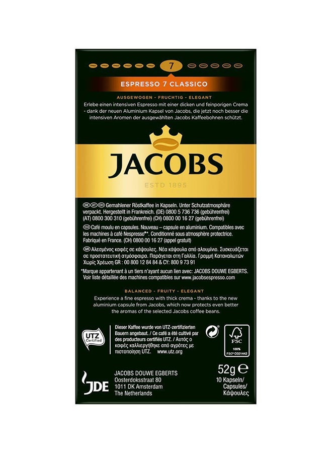 Jacobs - Coffee Espresso Intensity 7 10 Capsules Classico - Image 1