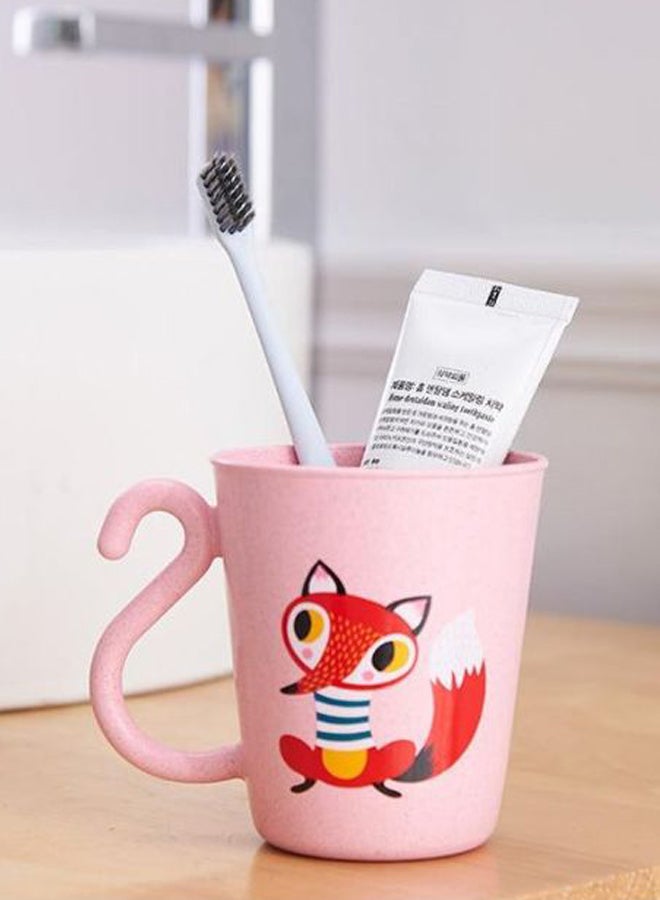 Japanese Type Tooth Brushing Cup Pink - Image 2