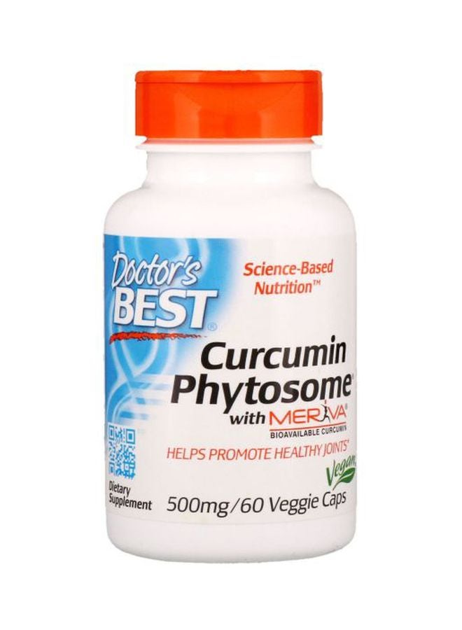 Doctor's BEST Curcumin Phytosome With Meriva Dietary Supplement 500mg - 60 Veggie Caps 