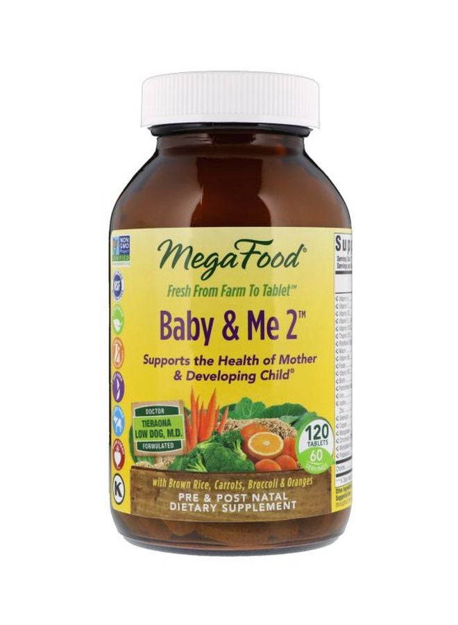 MegaFood Baby And Me 2 Dietary Supplement - 120 Tablets - Image 1